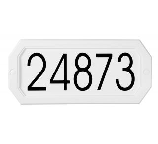 Product Name: Econo Address Plaque White