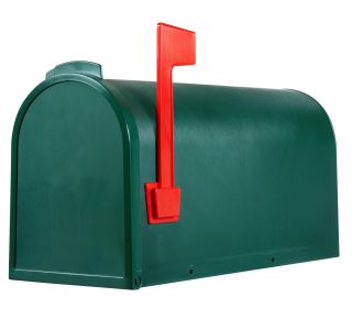 Product Name: Plastic Rural Mailbox Green 7x10x19.5